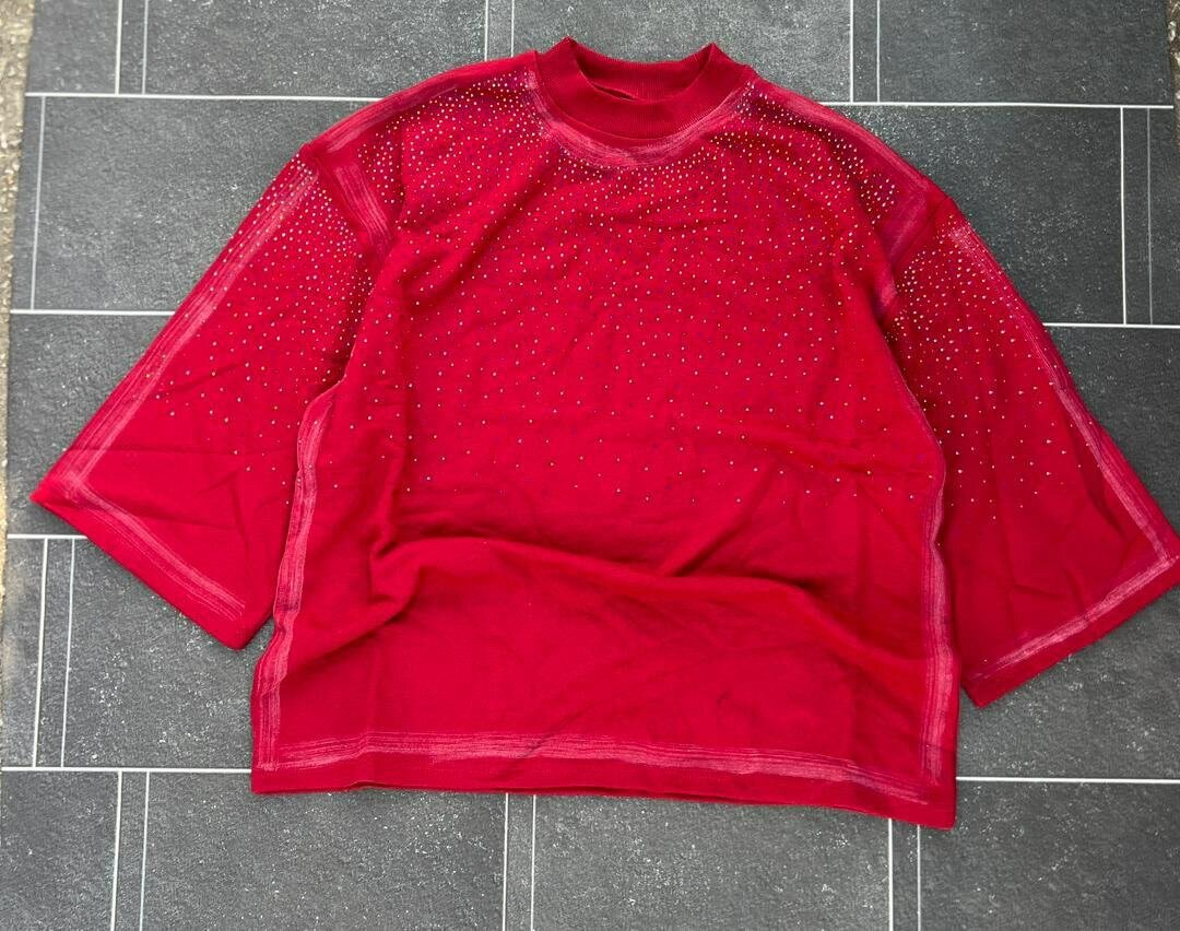 T-shirt oversize à strass