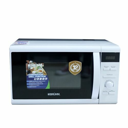 Bruhm BME - 20GMW Microwave Oven - 20Liters - White, 12 Mont