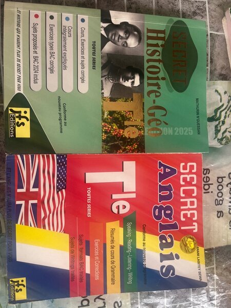 Lot de manuels scolaires lycée