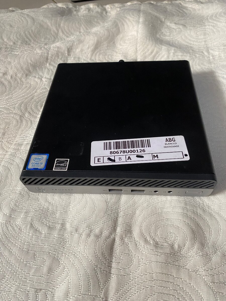 Mini PC bureau Intel côte i3 8 eme génération