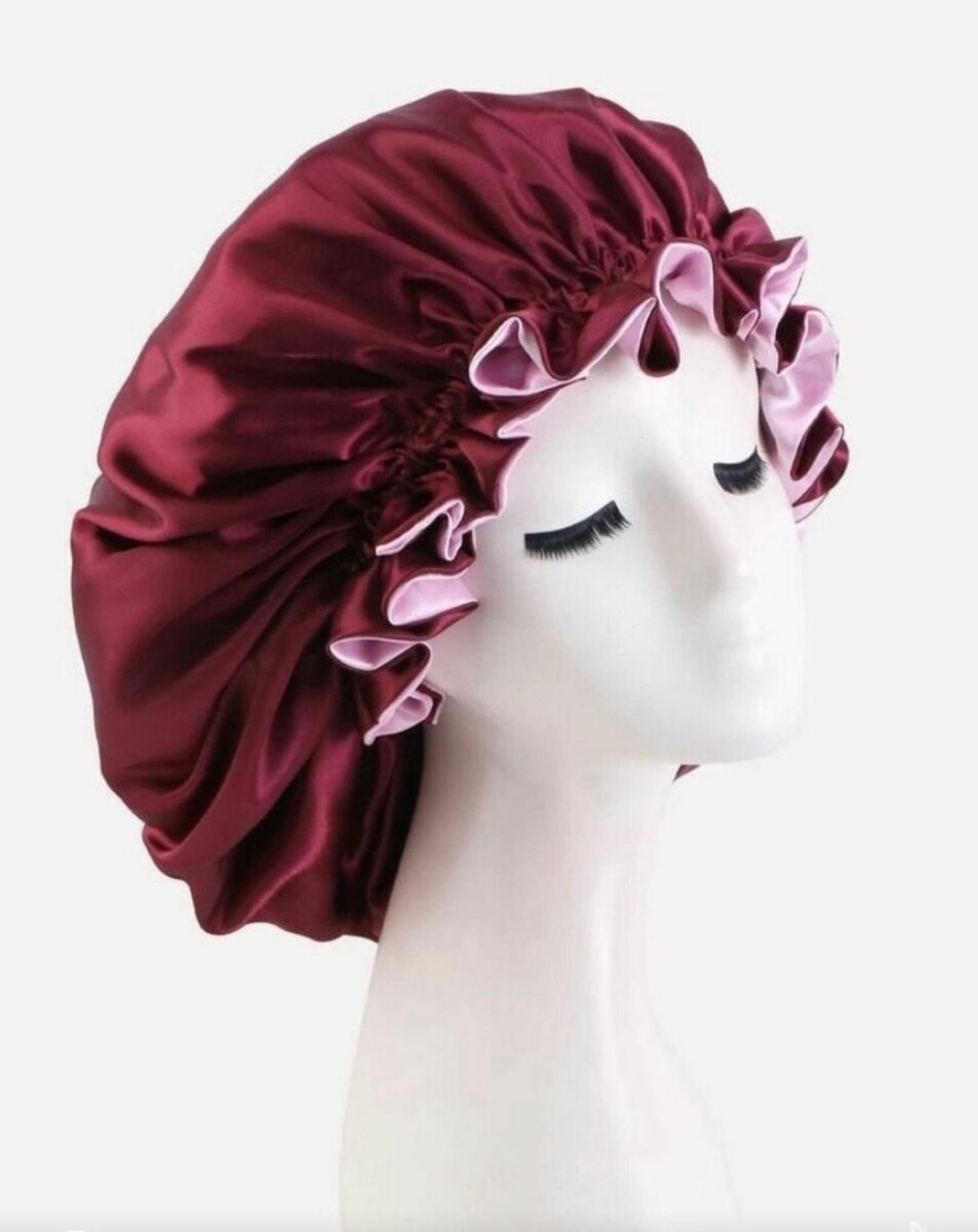 Silk Hair Bonnets Set