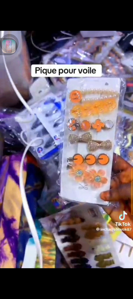 Pinces Piques Voile Colorées