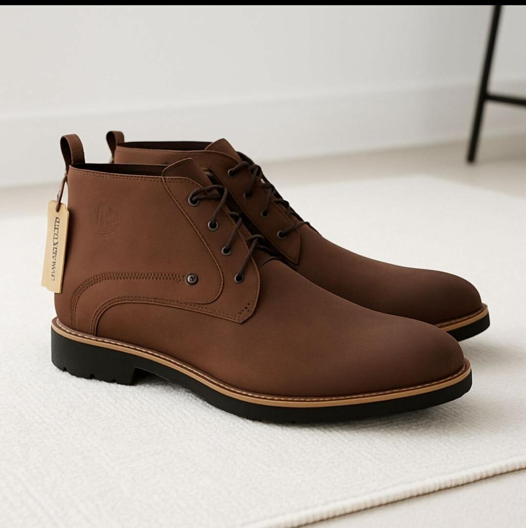 Bottes en cuir élégantes homme