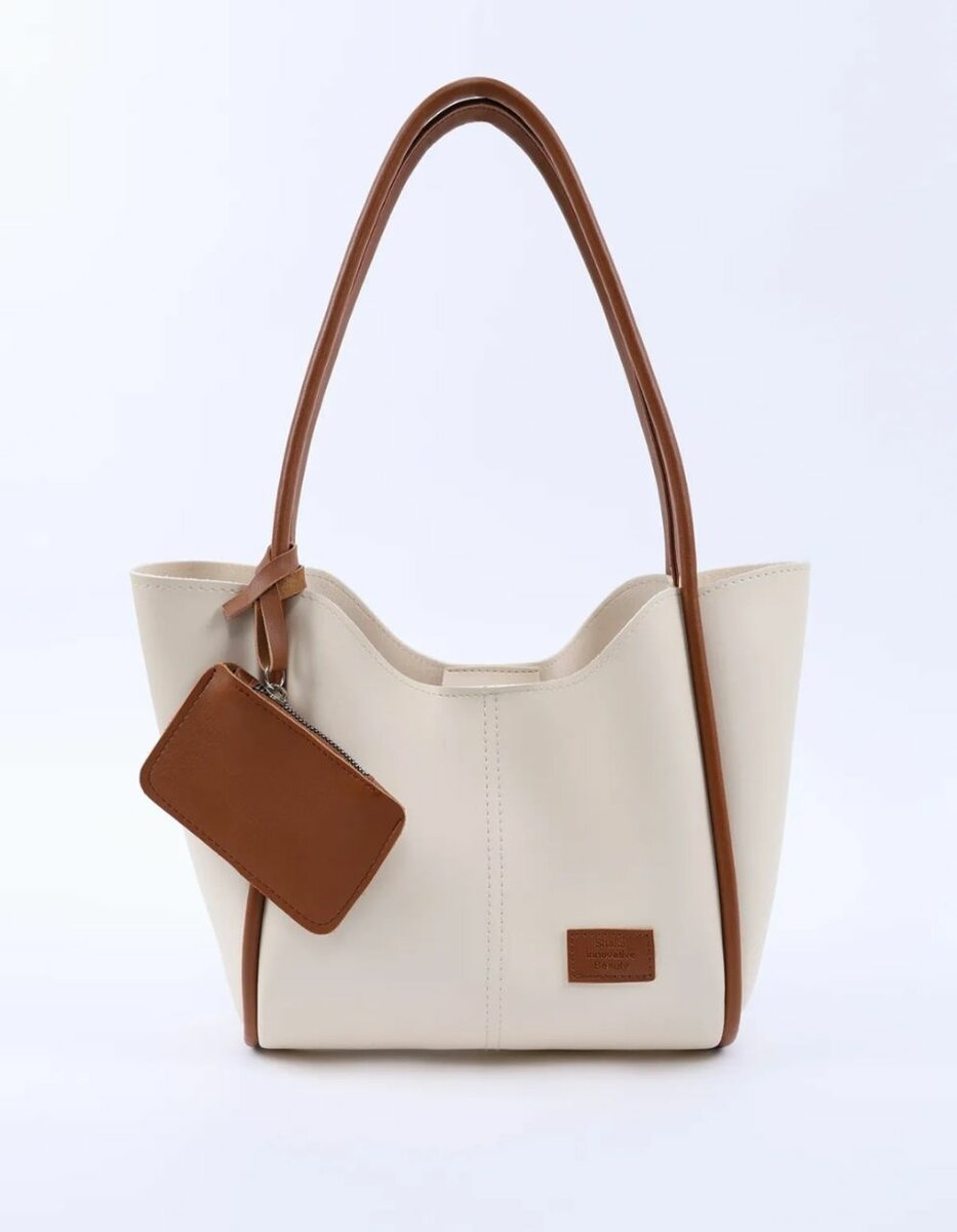 Elegant Leather Tote Bag Set