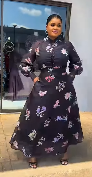 Skirt & top  with print