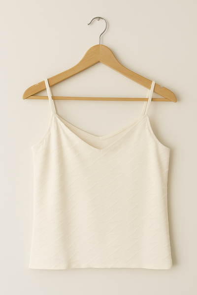Débardeur Blanc Élégant Femme
