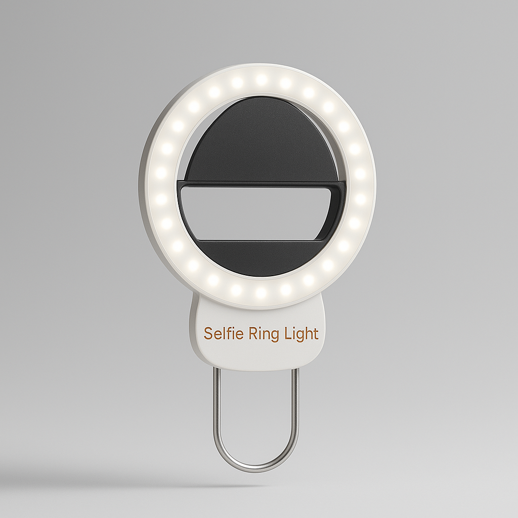 Portable selfie ringlight