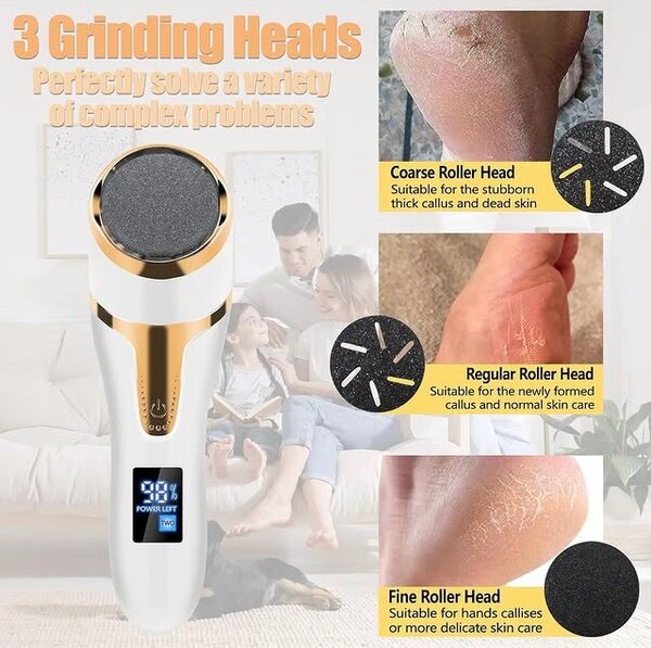 Professional rechargeable digital callous remover