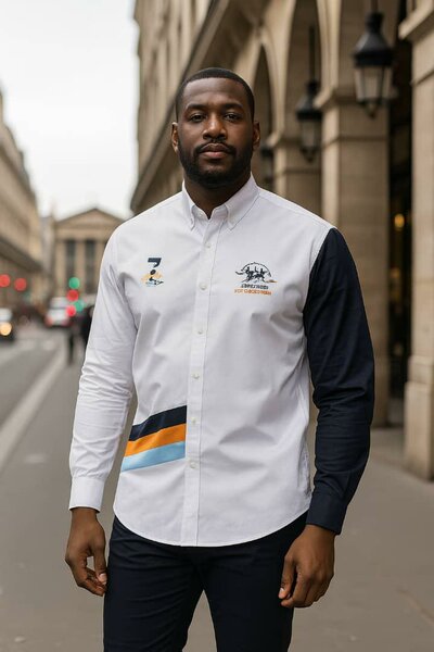 Chemise Homme Bicolore Élégante