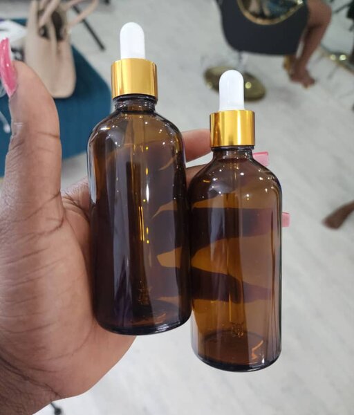 Bouteilles ambrées avec pipette