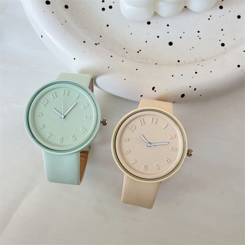 Montre Minimaliste Femme Pastel