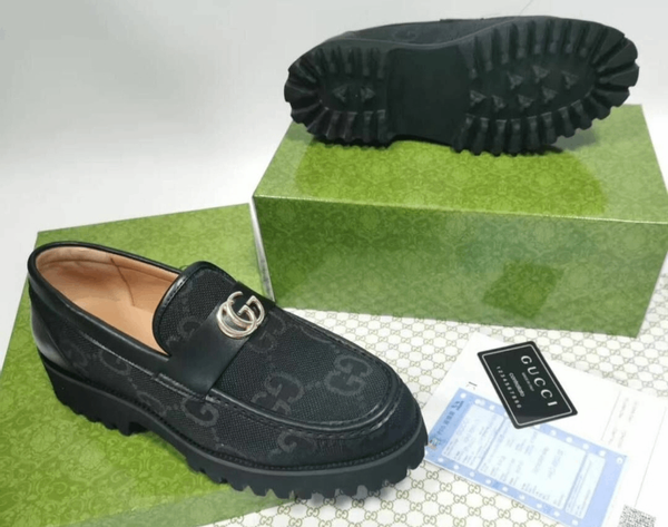 Mocassins homme en cuir Gucci