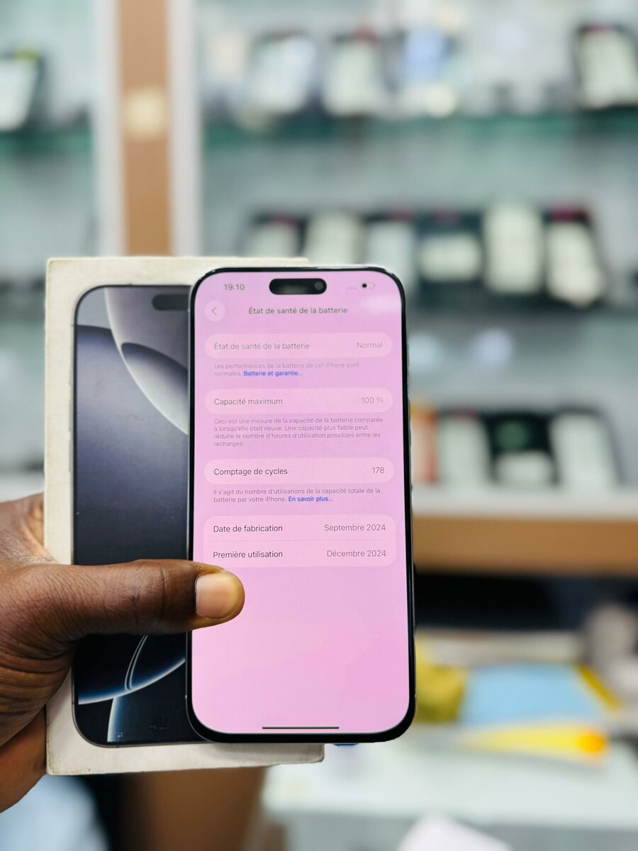 16 pro max 256Go couleur blanc