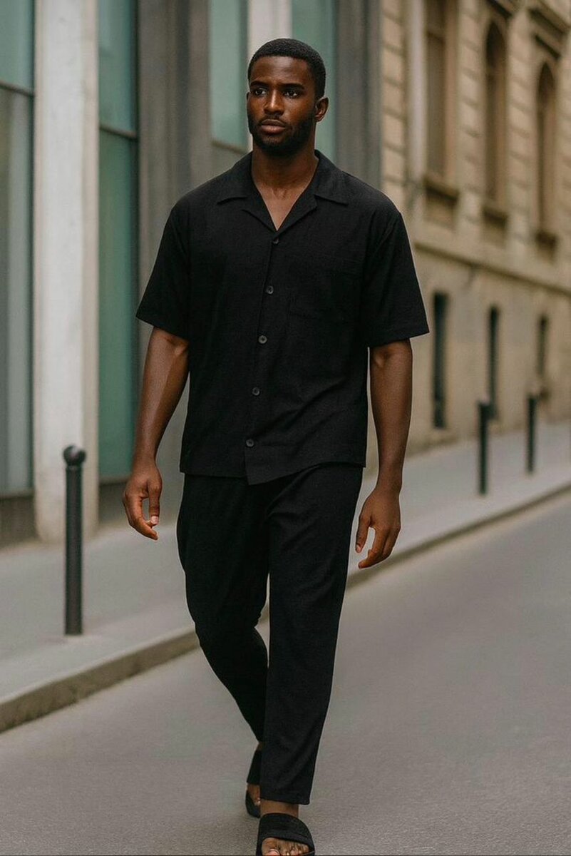 Tenue décontractée en lin homme