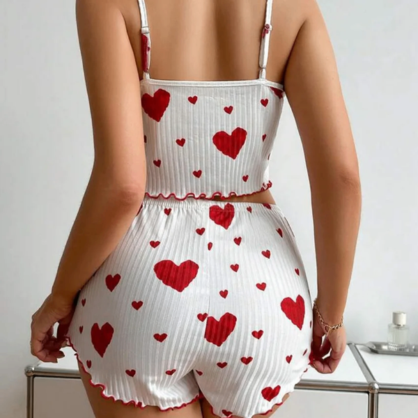 Ensemble Pyjama Cœur Femme