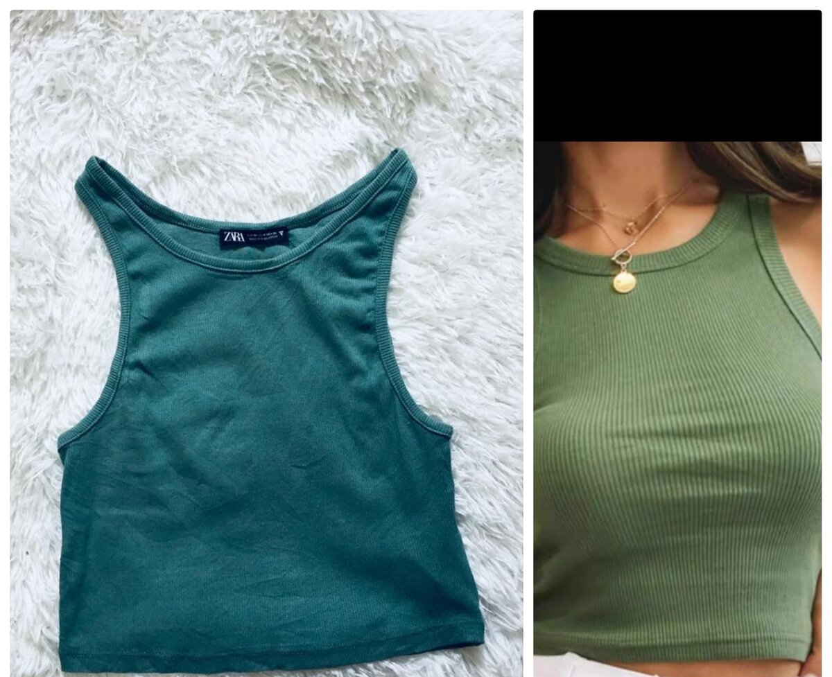 Salaula crop tops and tops