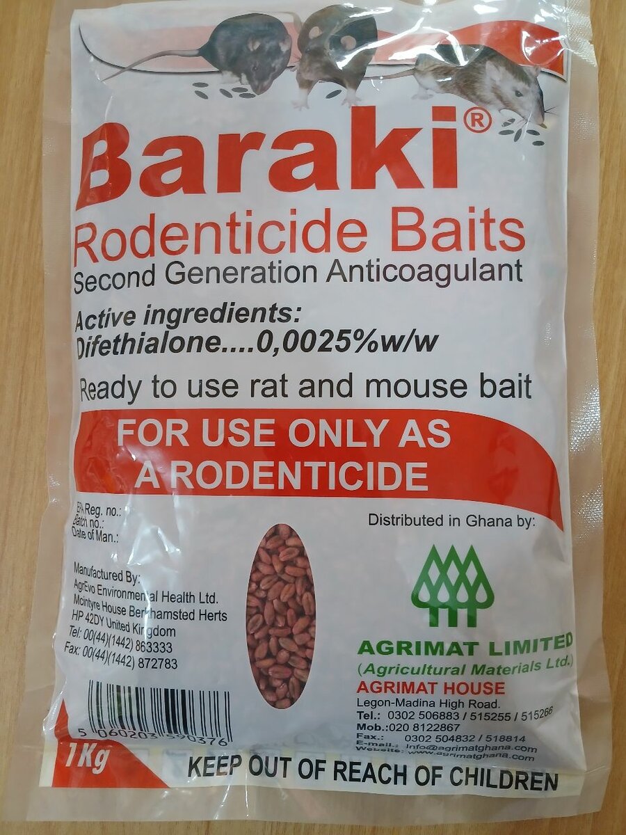Baraki rodenticide baits