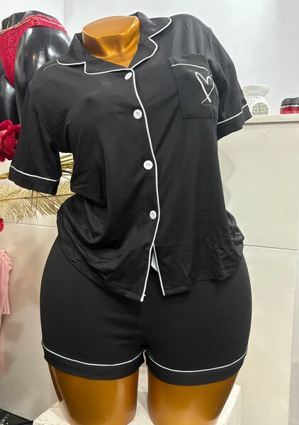 Pyjama court femme confortable