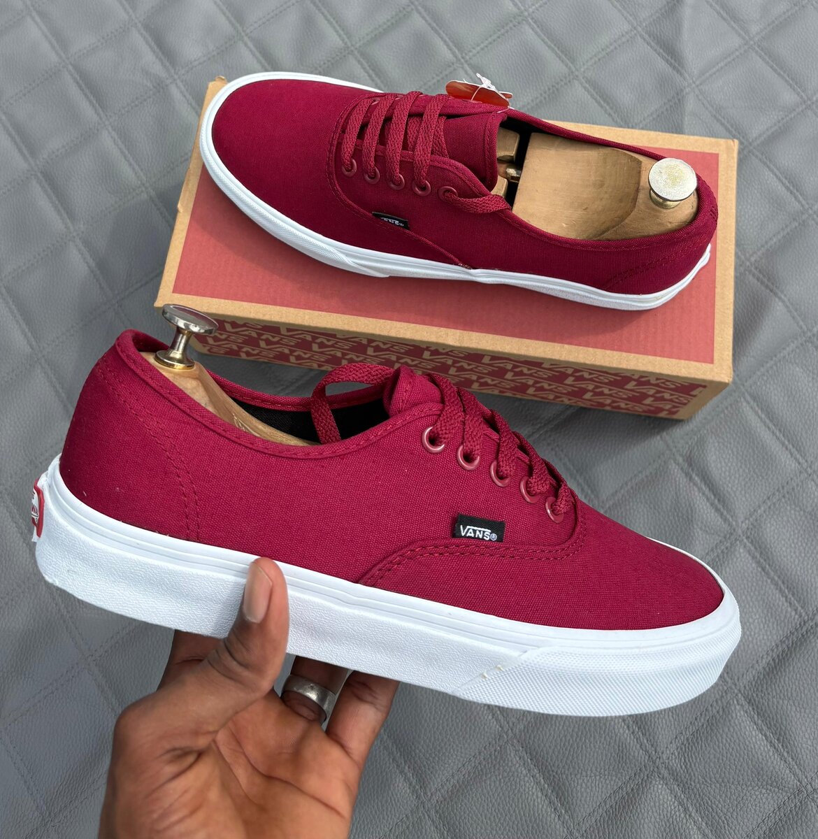 Baskets Vans rouges classiques