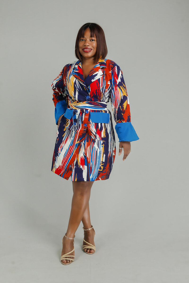 Robe Colorée Élégante Femme