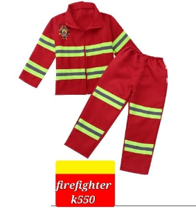 A fireman's costume for a career day at a masquerade