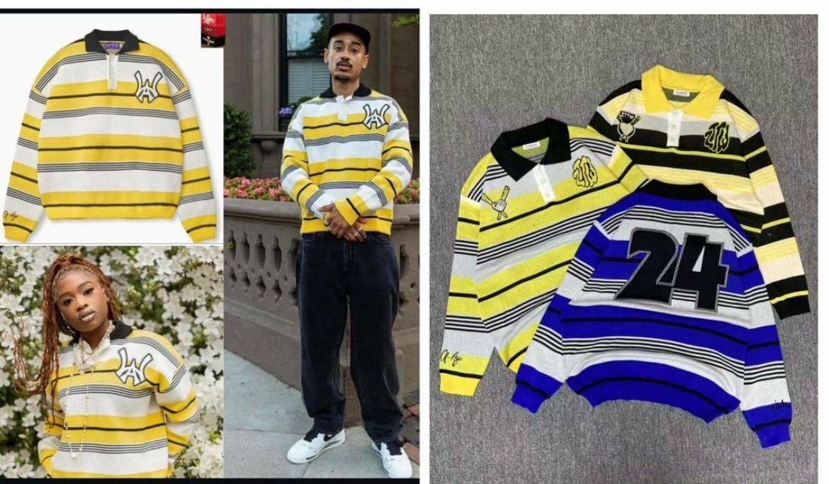 Pull rayé coloré unisexe