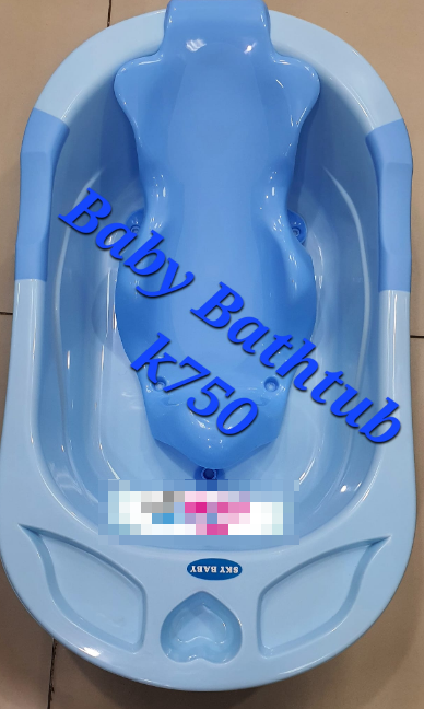 blue bathtub for children