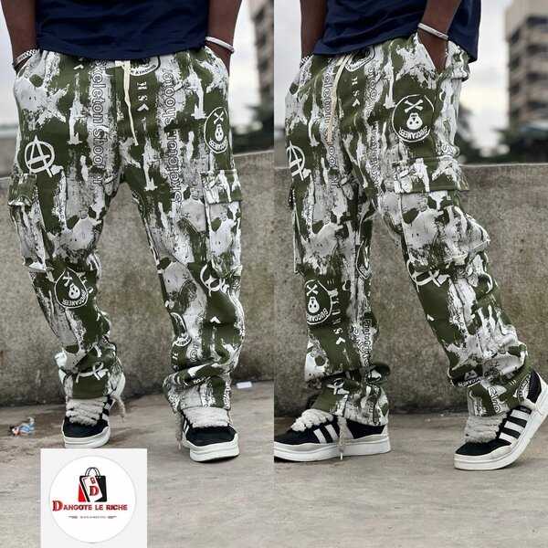 Pantalon Cargo Graffiti Homme