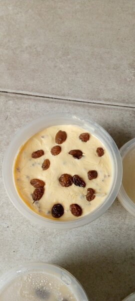 Crème glacée aux raisins