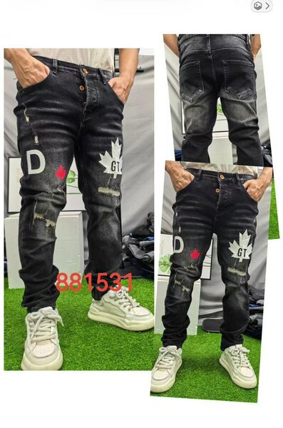 Jean slim noir décontracté