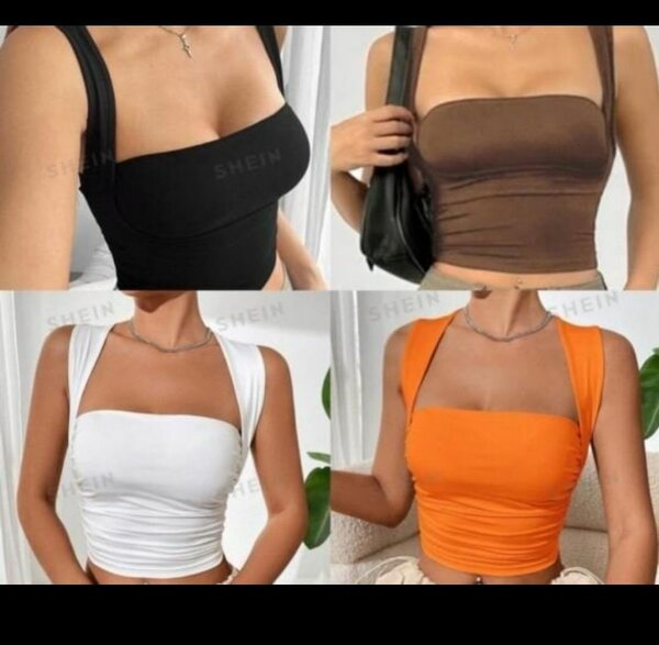Women's Sleeveless Crop Tops