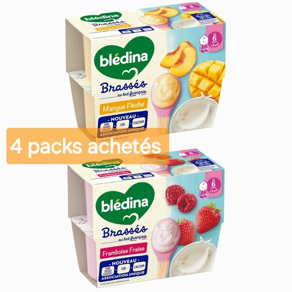Blédina Brassés 4 PACKS