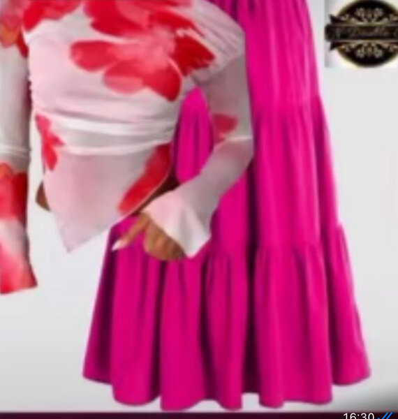 Robe longue rayée chic