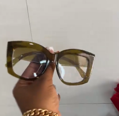 butterfly sunglasses (color - swamp green)