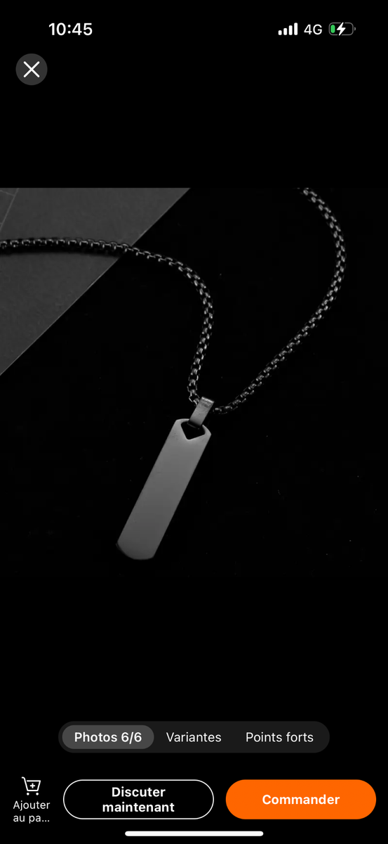 Collier pendentif de haute qualité