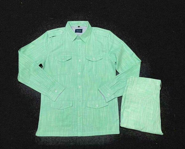 Chemise verte élégante