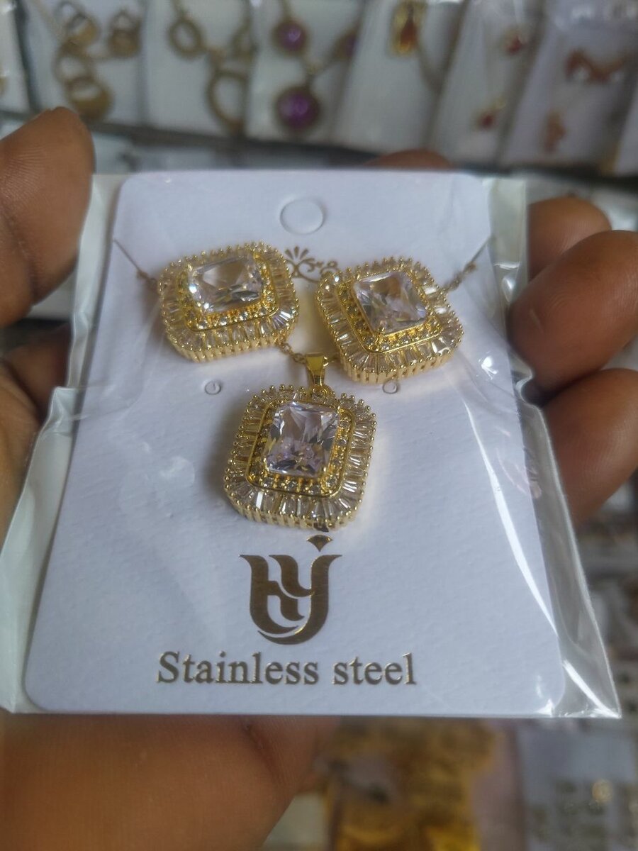 Ensemble Bijoux Acier Inoxydable