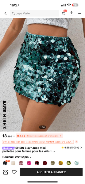 Jupe multicolore