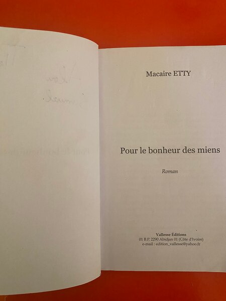 Pour le bonheur des miens