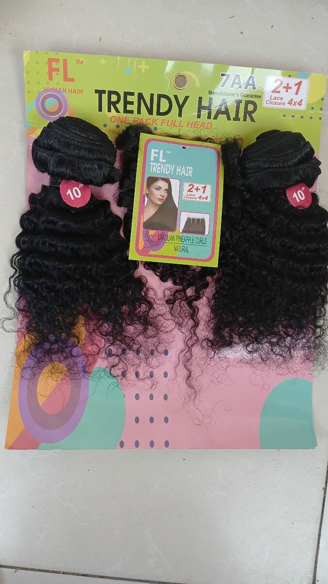 Trendy Hair wet curls