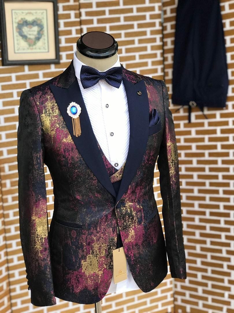 men's suit multi-colored