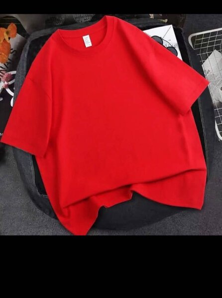 T-shirt rouge unisexe