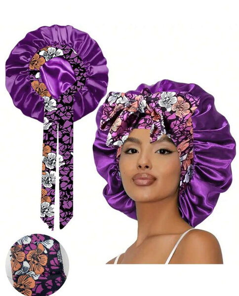 Bonnet en satin pour cheveux