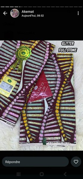 Tissu Cire Hollandais Coloré