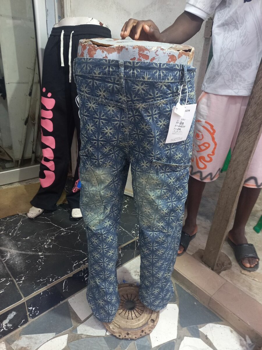 Jean vintage motif étoilé