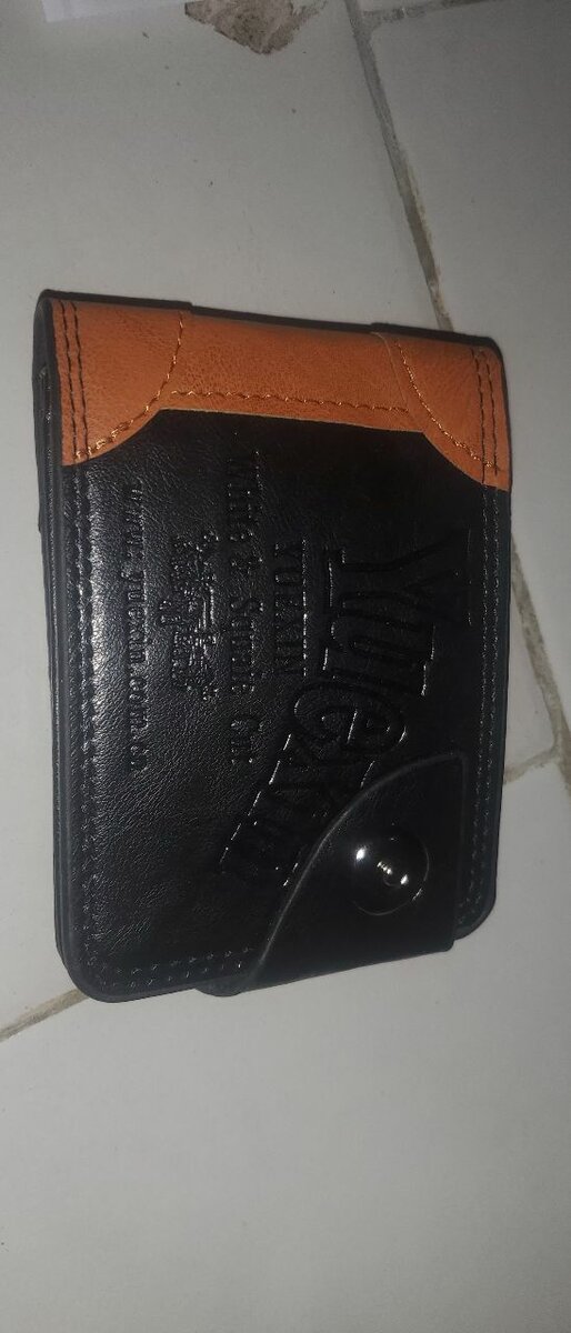 Portefeuille homme Cuir Pu noir