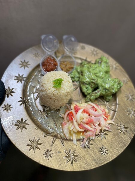 Poulet persil et attieke