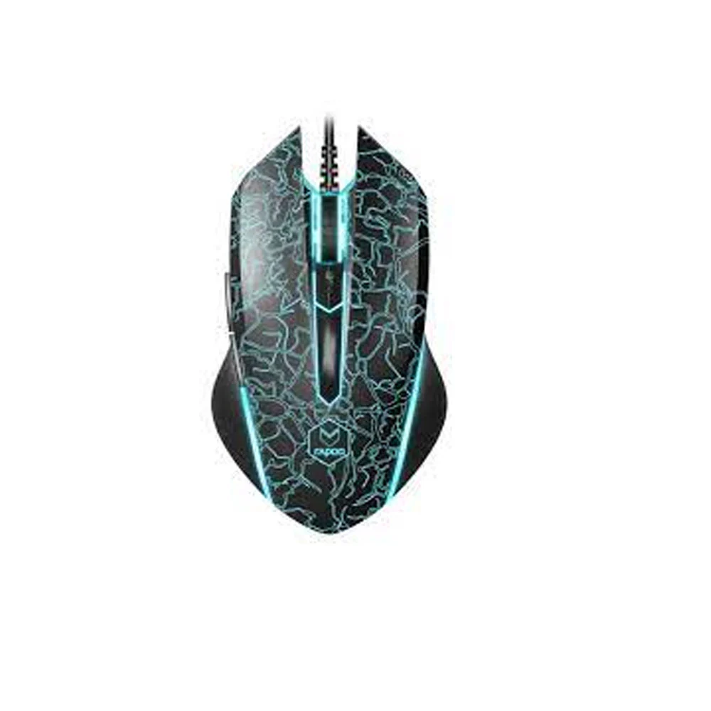 V18 Black with Blue Lighting Mouse