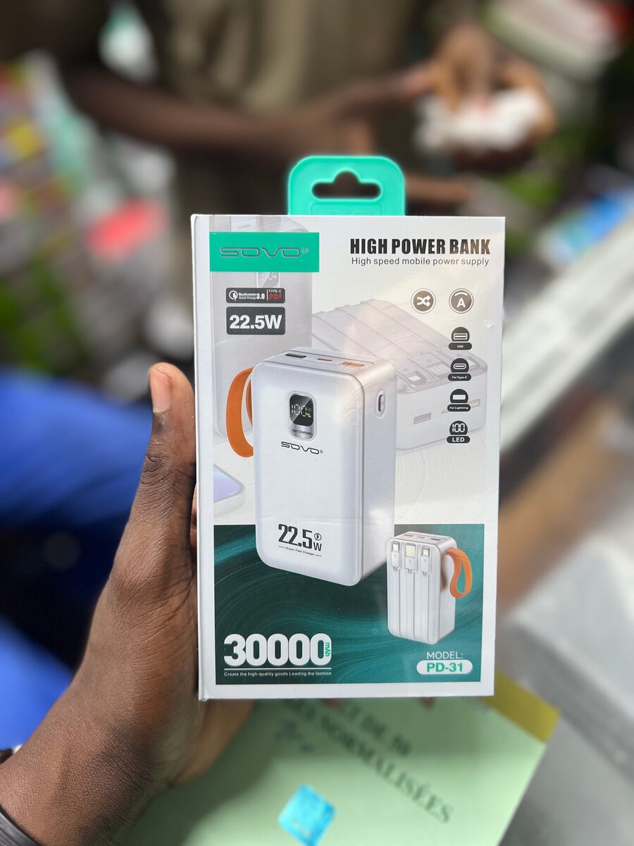 Batterie Externe 30000mAh PUISSANTE