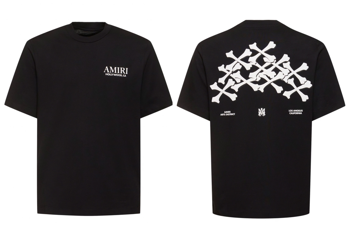 T-shirt Amiri avec imprimé os